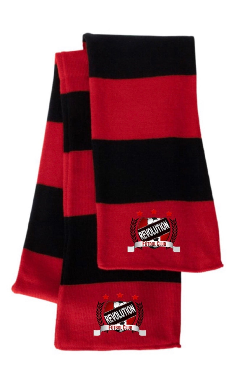 Rugby-Striped Knit Scarf