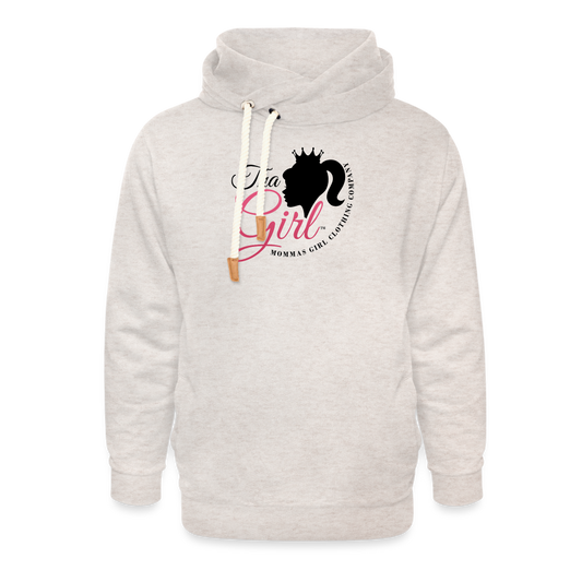 Tha Girl® - Shawl Collar Hoodie - heather oatmeal