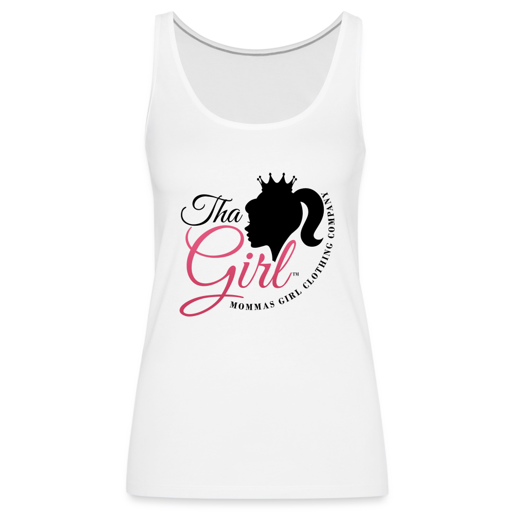 Tha Girl®-  #1 - Womens Premium Tank Top - white