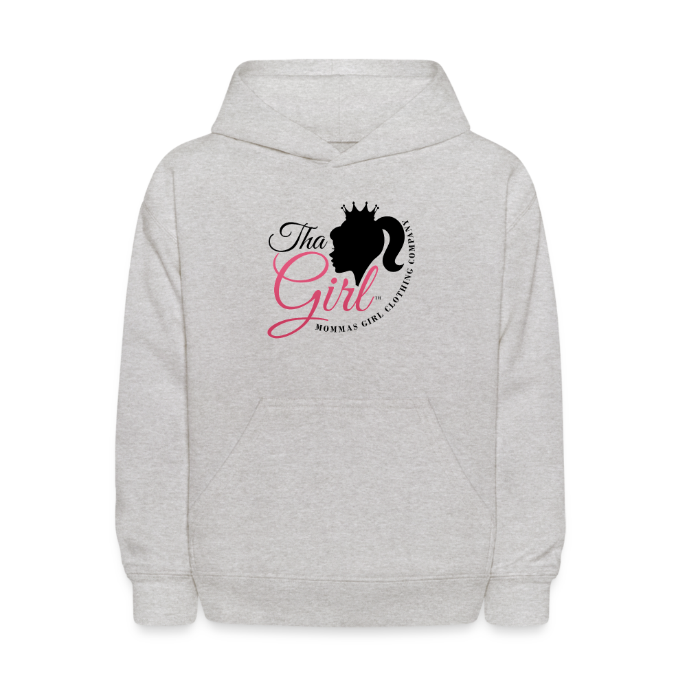 tha girl®  - logo # 1 Kids' Hoodie - heather gray