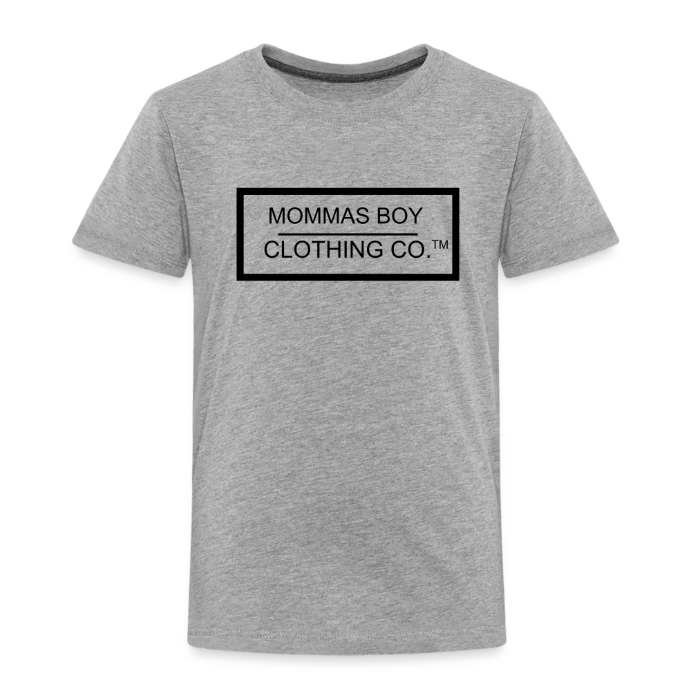 Mommas Boy Logo# 1 - Toddler T-Shirt - heather gray