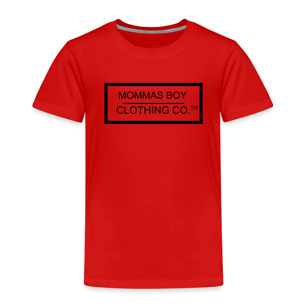Mommas Boy Logo# 1 - Toddler T-Shirt - red